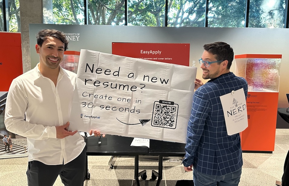 EasyApply Showcases at USYD's Student Innovation Event 2024